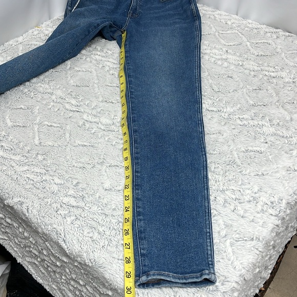 Madewell 10” High Rise Skinny Blue Denim Jeans size 29T - Picture 10 of 11